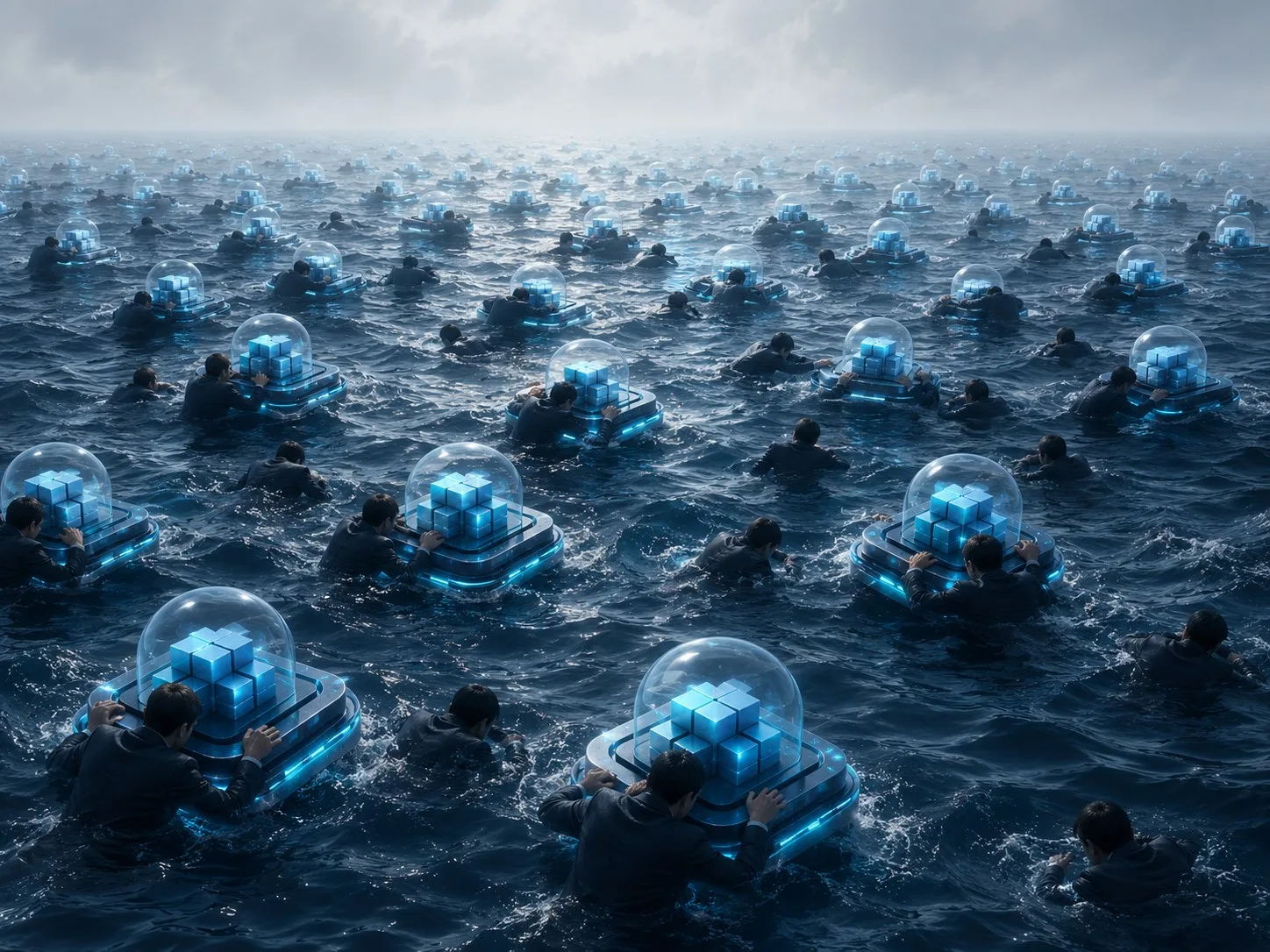 Many enterprises competing in the same market while depending on identical anonymous frontier-model intelligence.