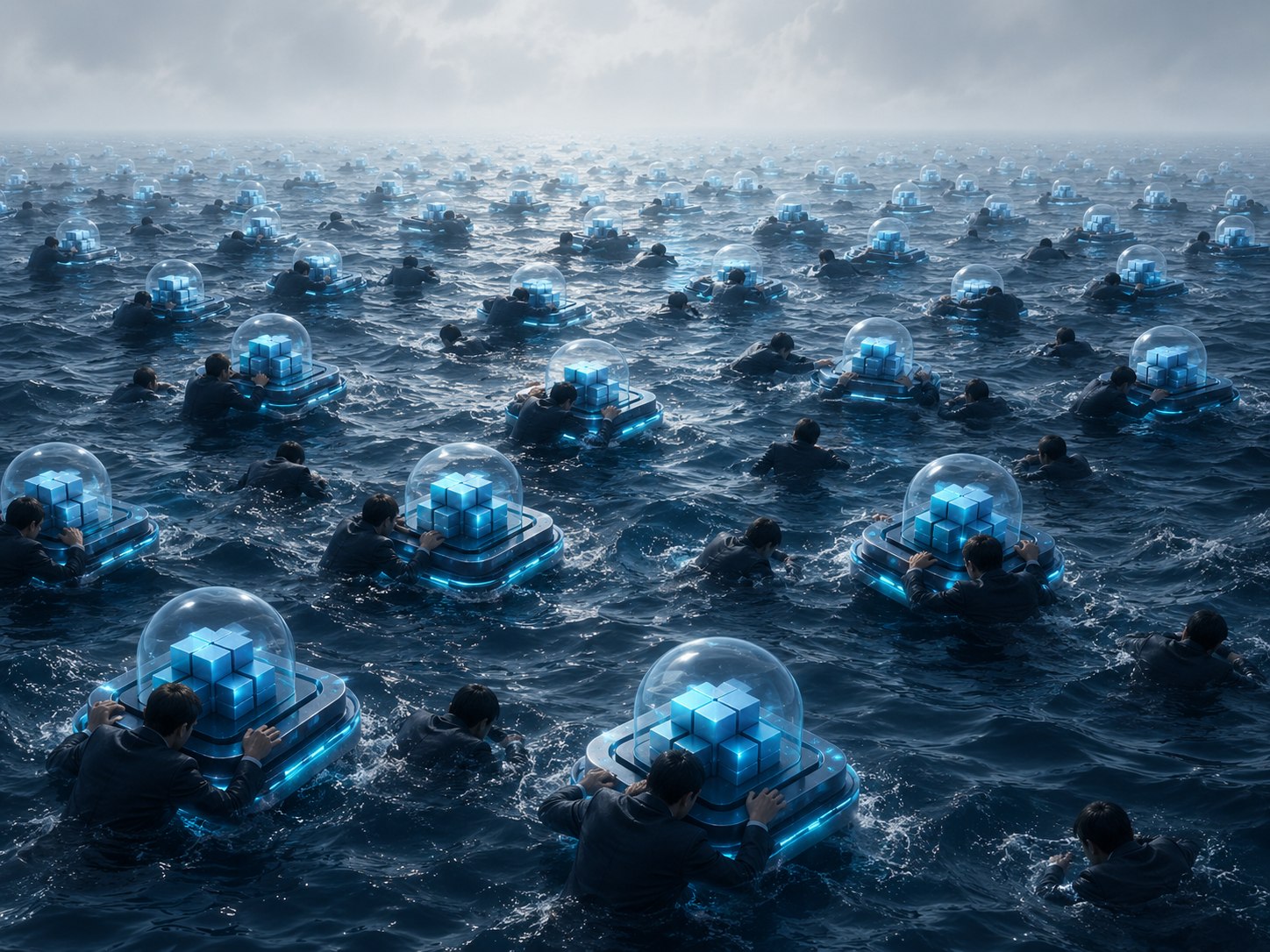 Many enterprises competing in the same market while depending on identical anonymous frontier-model intelligence.