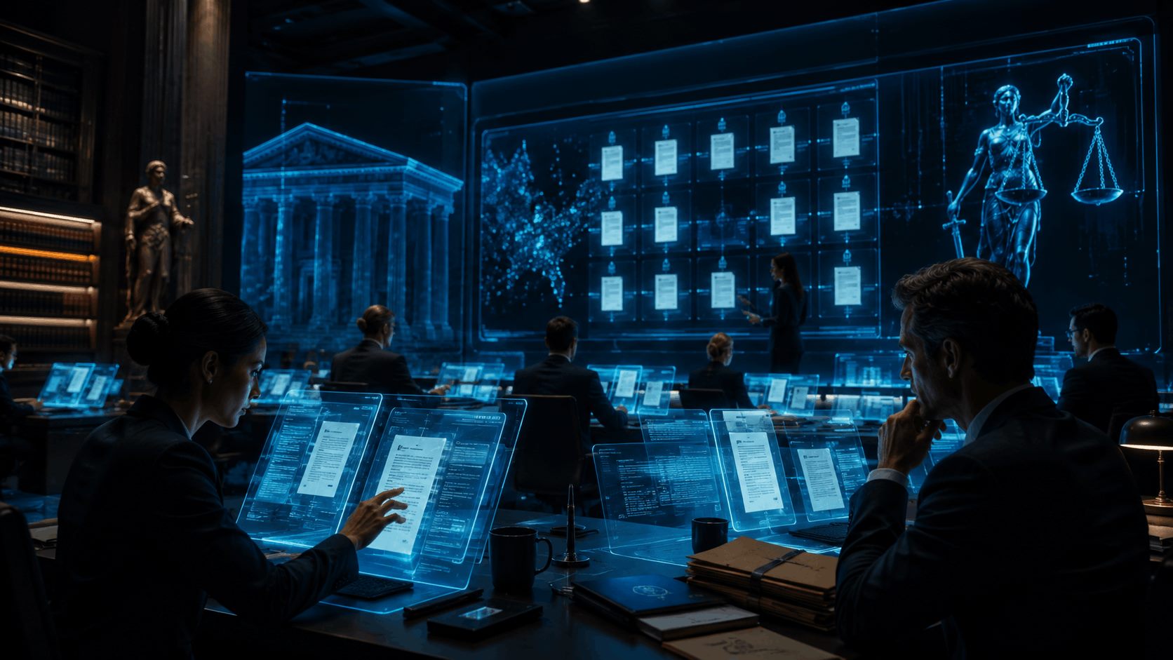Confidential legal documents processed inside a controlled private AI environment